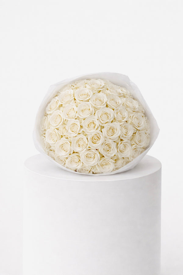 White Rose Classic Bouquet